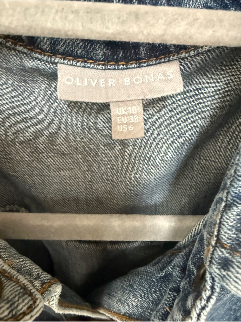 Oliver Bonas Denim Shirt Dress - Picture 3 of 6